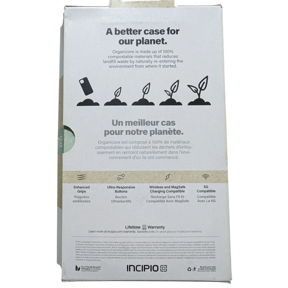 Q6. Incipio - Organicore Clear Case for iPhone 14 Plus - Natural Slightly Used